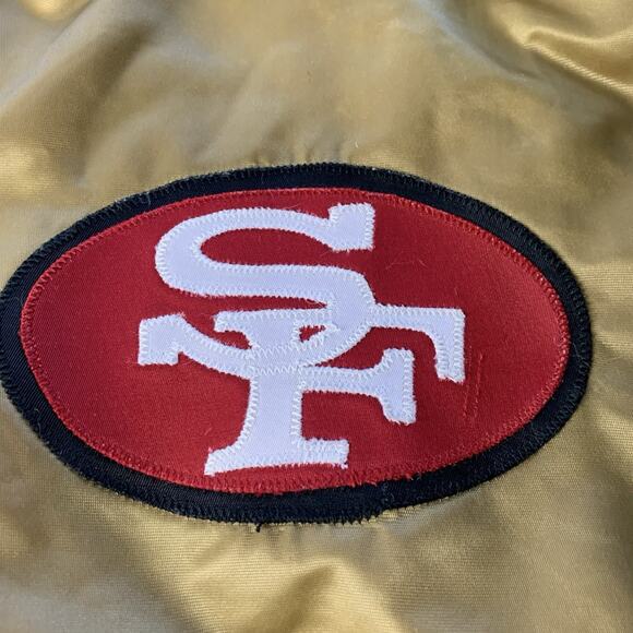 Vtg Wilson San Francisco 49ers Satin Bomber Jacket NFL Made In USA - Men’s 38 - Picture 5 of 16